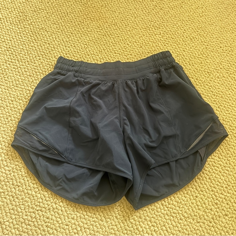 Navy blue Lululemon Hotty Hot Running Shorts